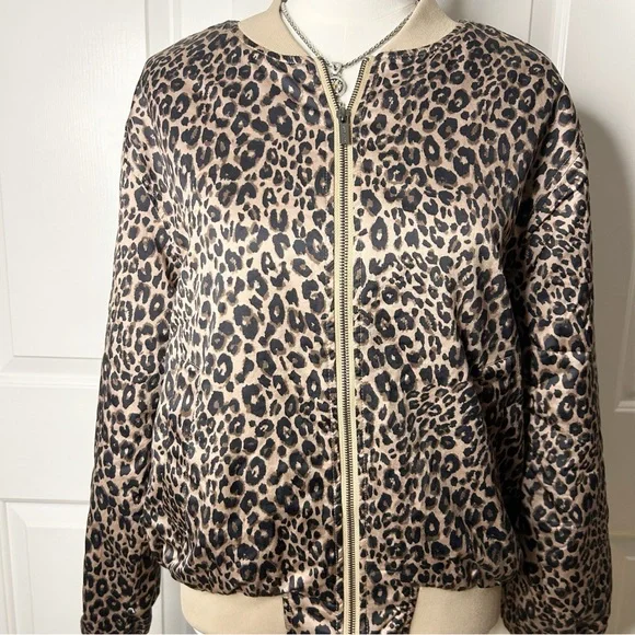 NWT Sanctuary Monroe Sateen Long Sleeve Bomber Jacket (size large) - Picture 7 of 11